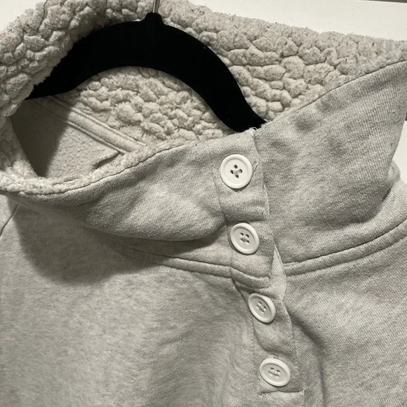 Abercrombie & Fitch Light Gray Cowl Neck Sweater - Picture 3 of 5